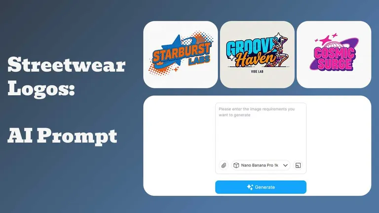 Streetwear Logos: AI Prompts for Nano Banana & Seedream 4.5