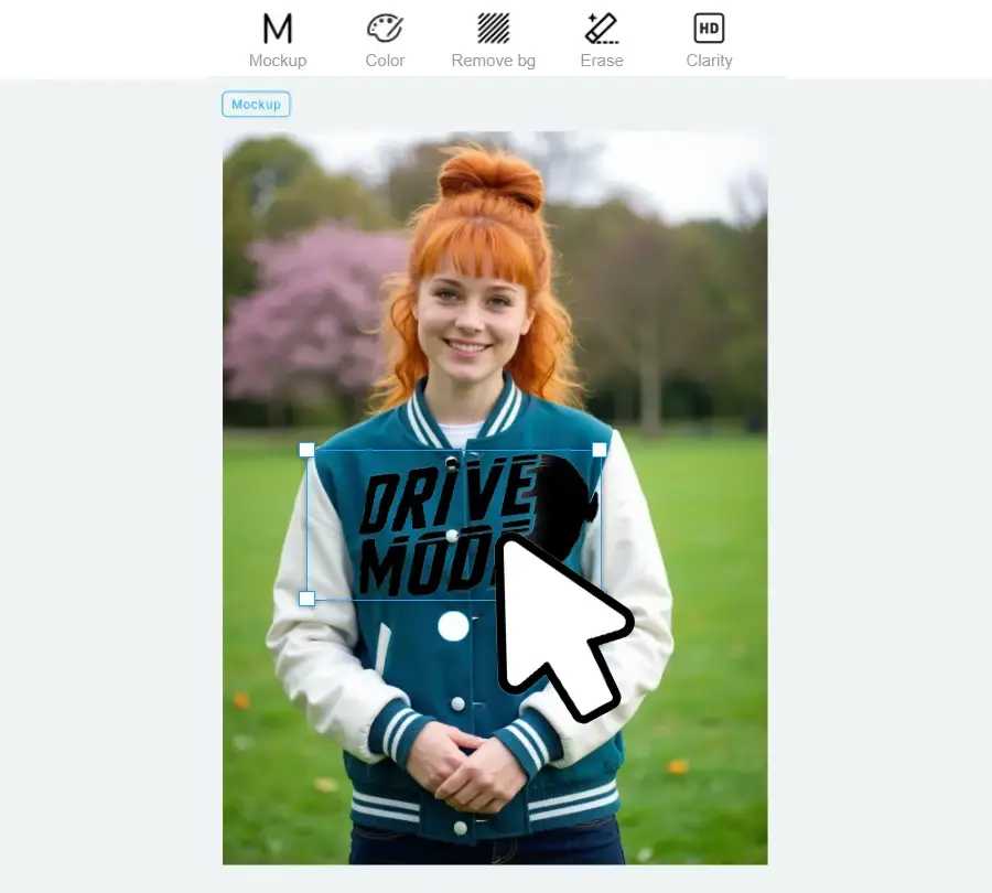 Upload and apply your design