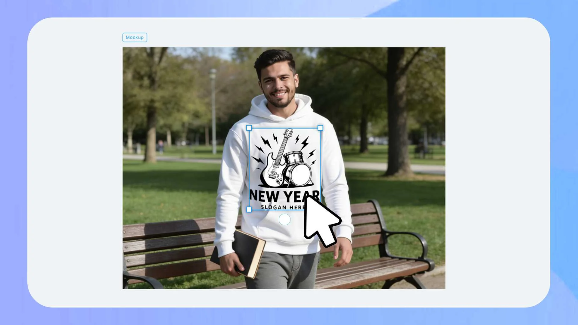 Drag and drop your design