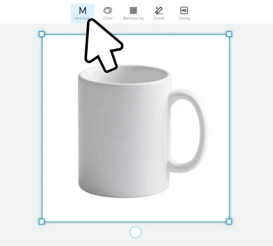Upload a mug image and convert it to a mockup