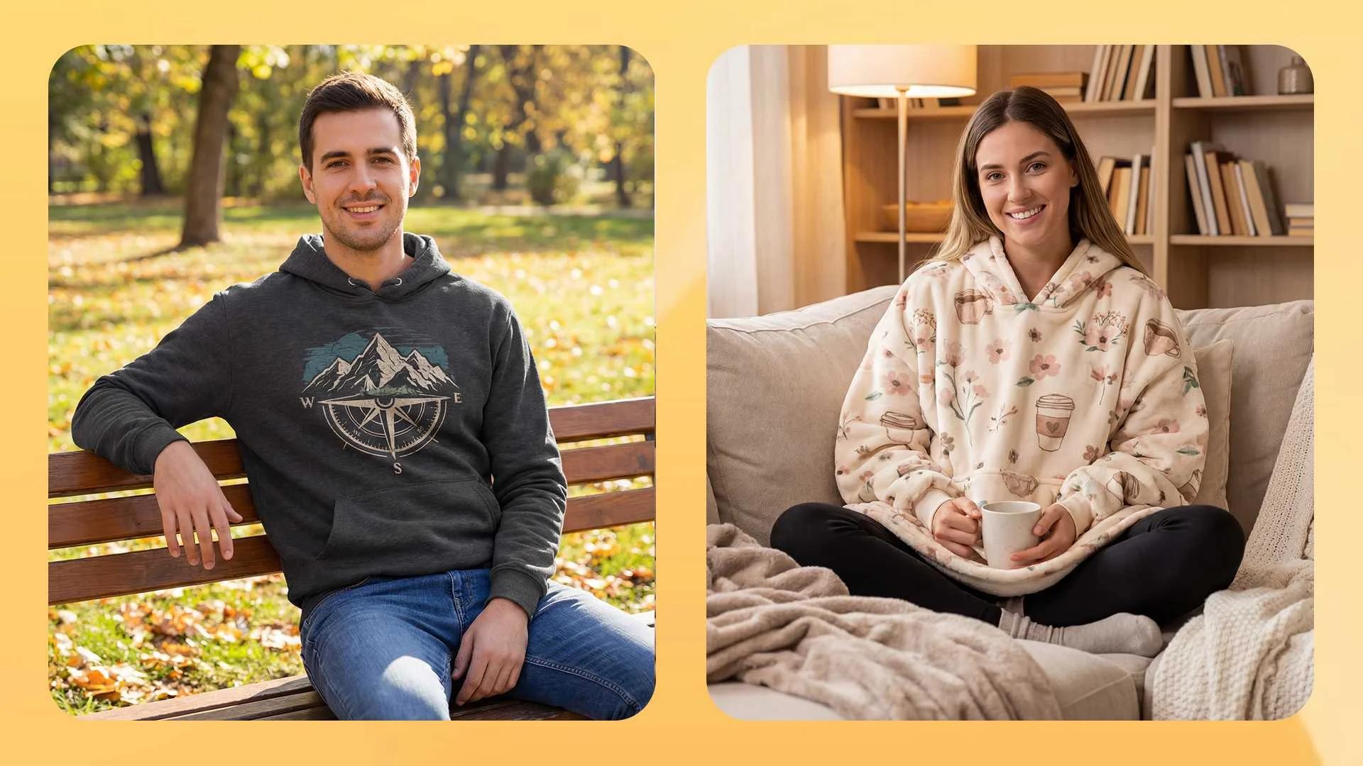 Mens vs. Womens hoodie design