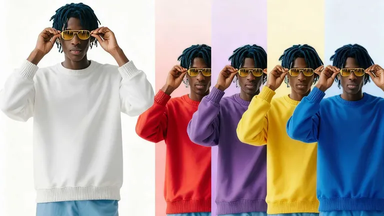 How to Create Sweatshirt Mockups with AI Color Changing