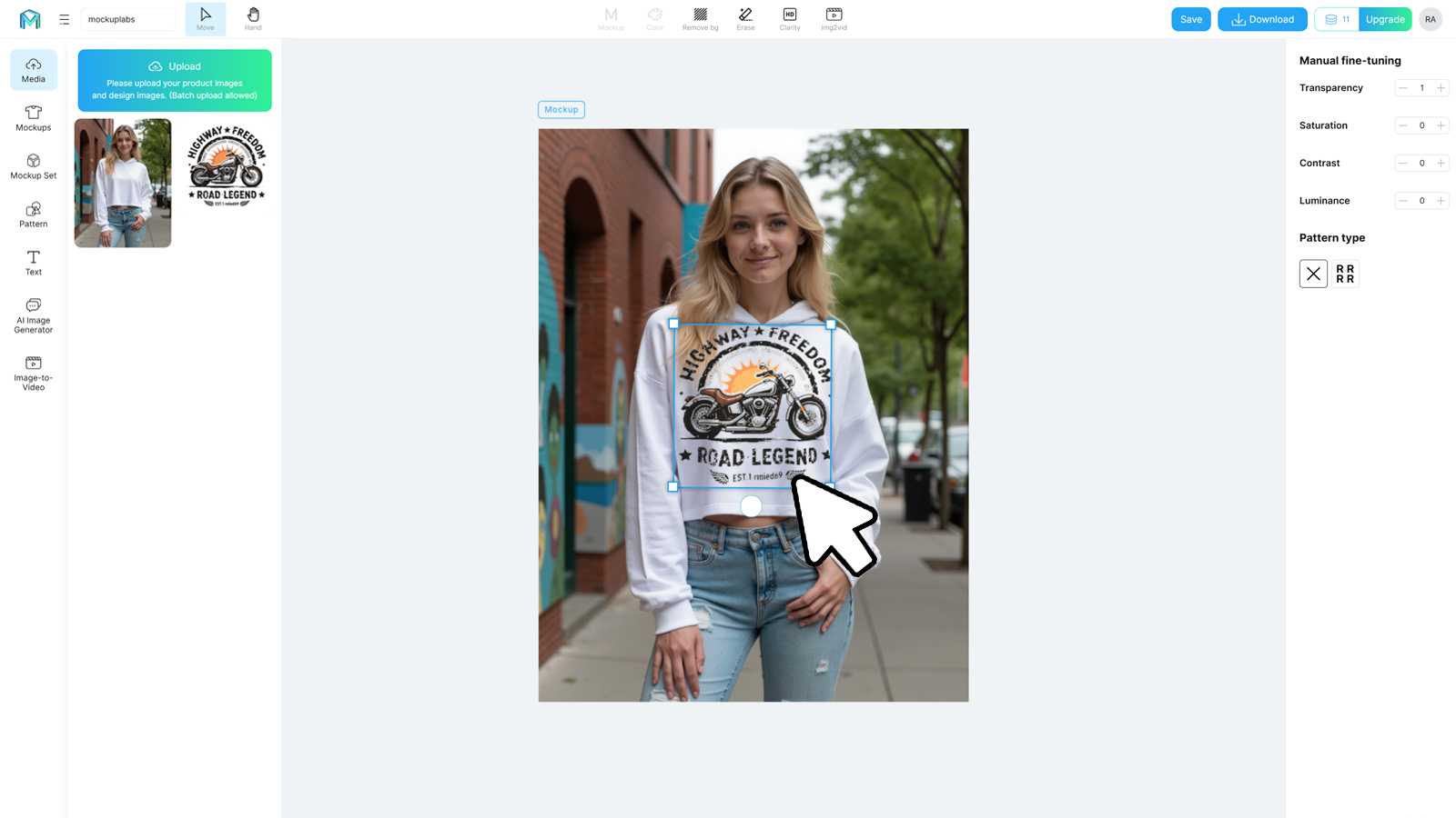 Step 2: Drag designs onto mockups