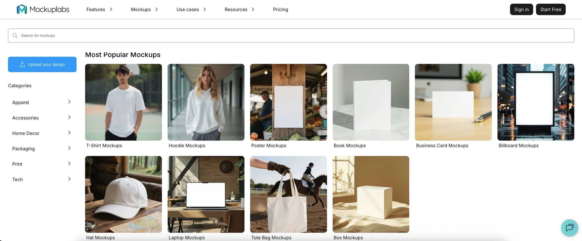Free online mockup templates by Mockuplabs