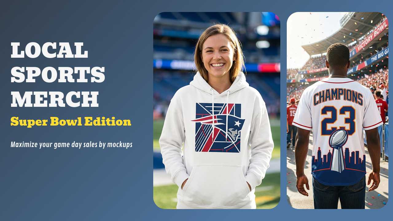 Sell Local Sports Merch: Super Bowl 2026 Guide & Custom Mockup Tool