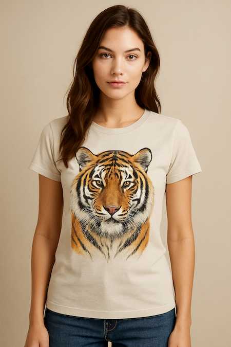 animal motif t-shirt design