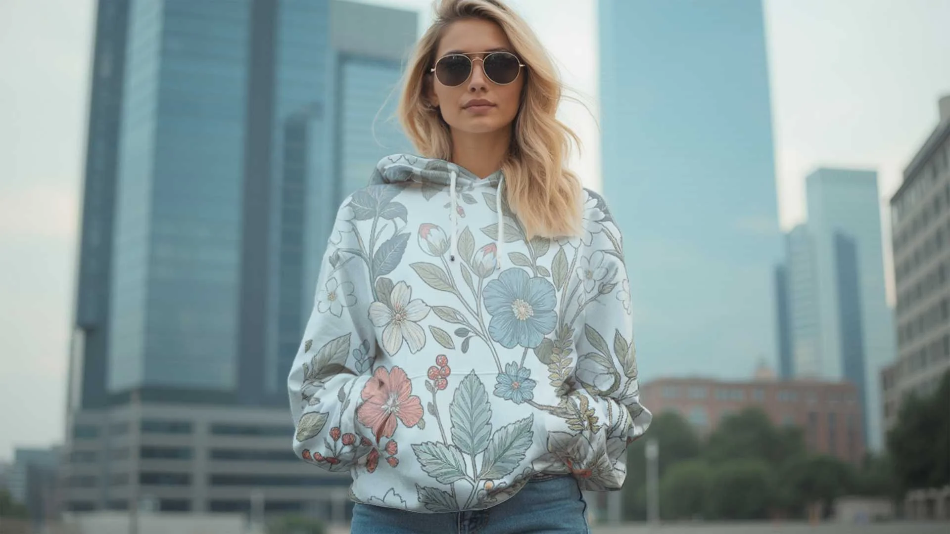 moody florals & nature motif hoodies