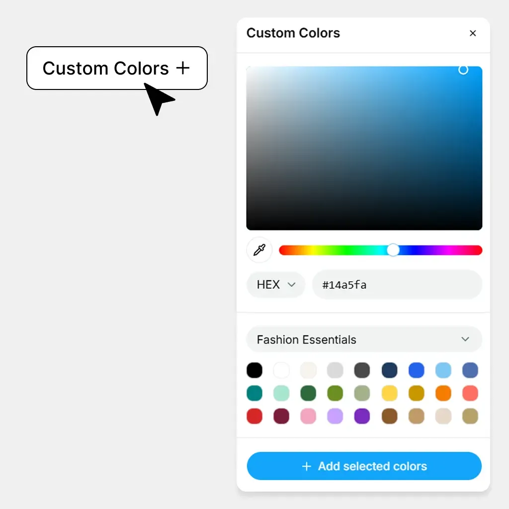 Preview and Add Colors