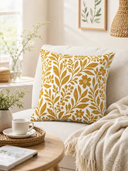Print-on-demand pillow collection