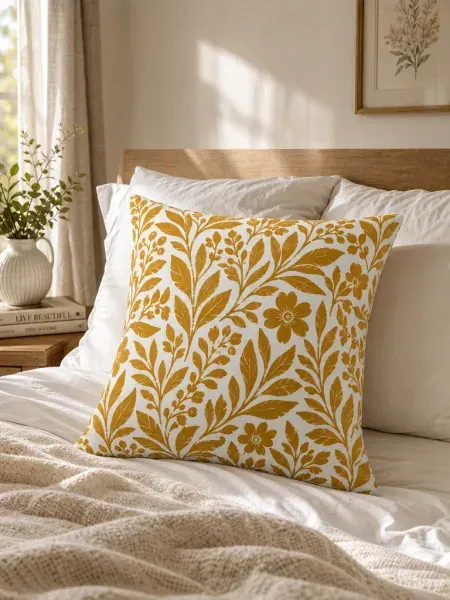 Print-on-demand pillow collection