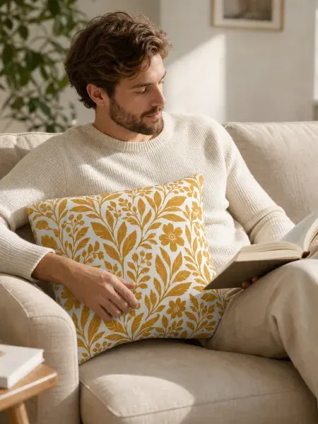 Print-on-demand pillow collection