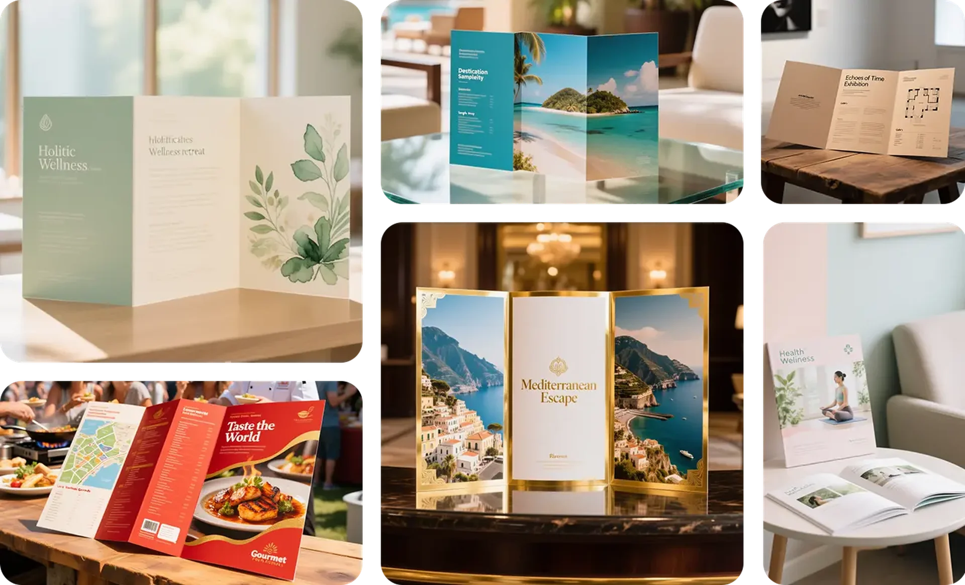 Editable mockup from your own brochure photo for Brochure Mockup