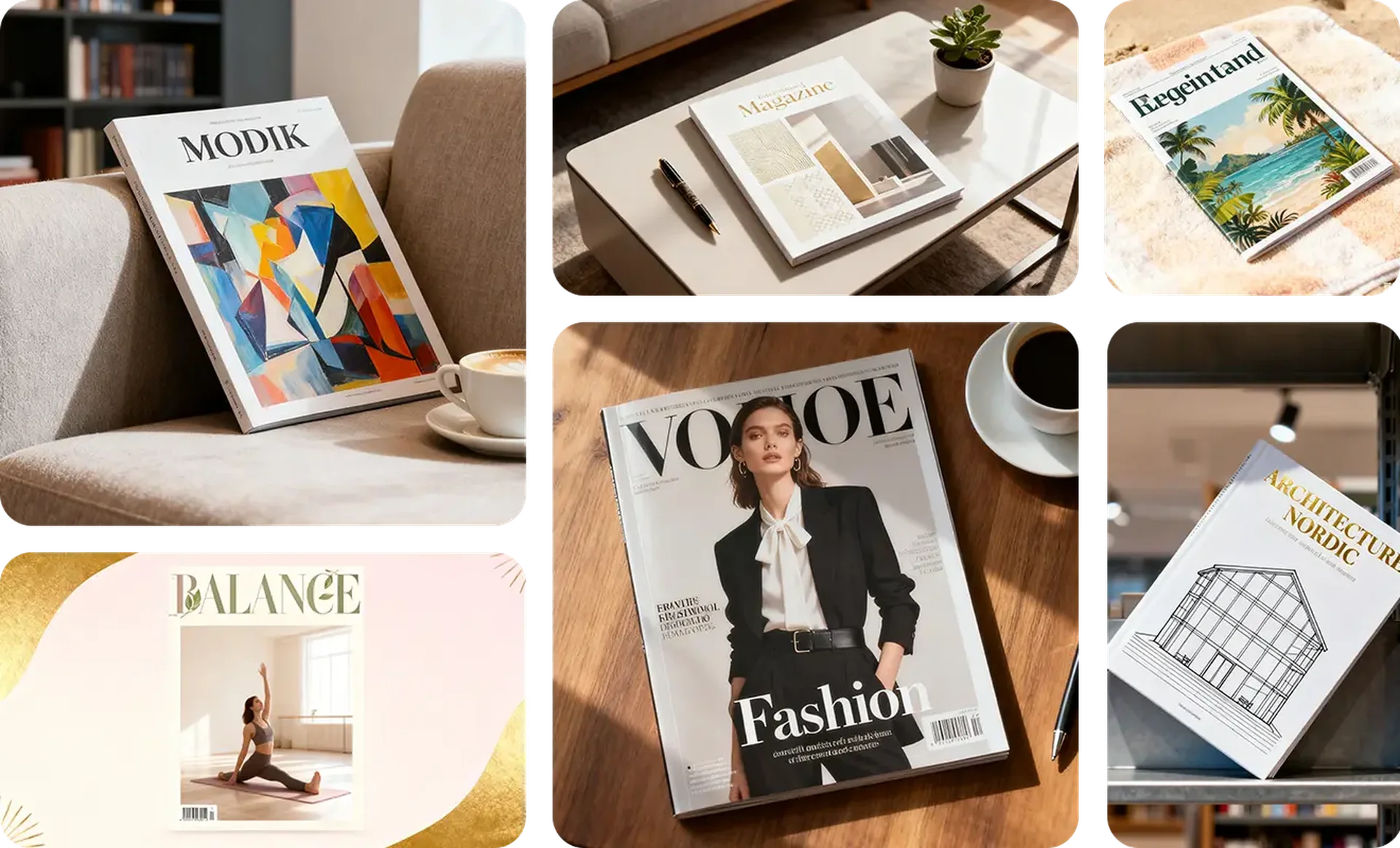 Editable mockup from your own magazine photo for Magazine Mockup