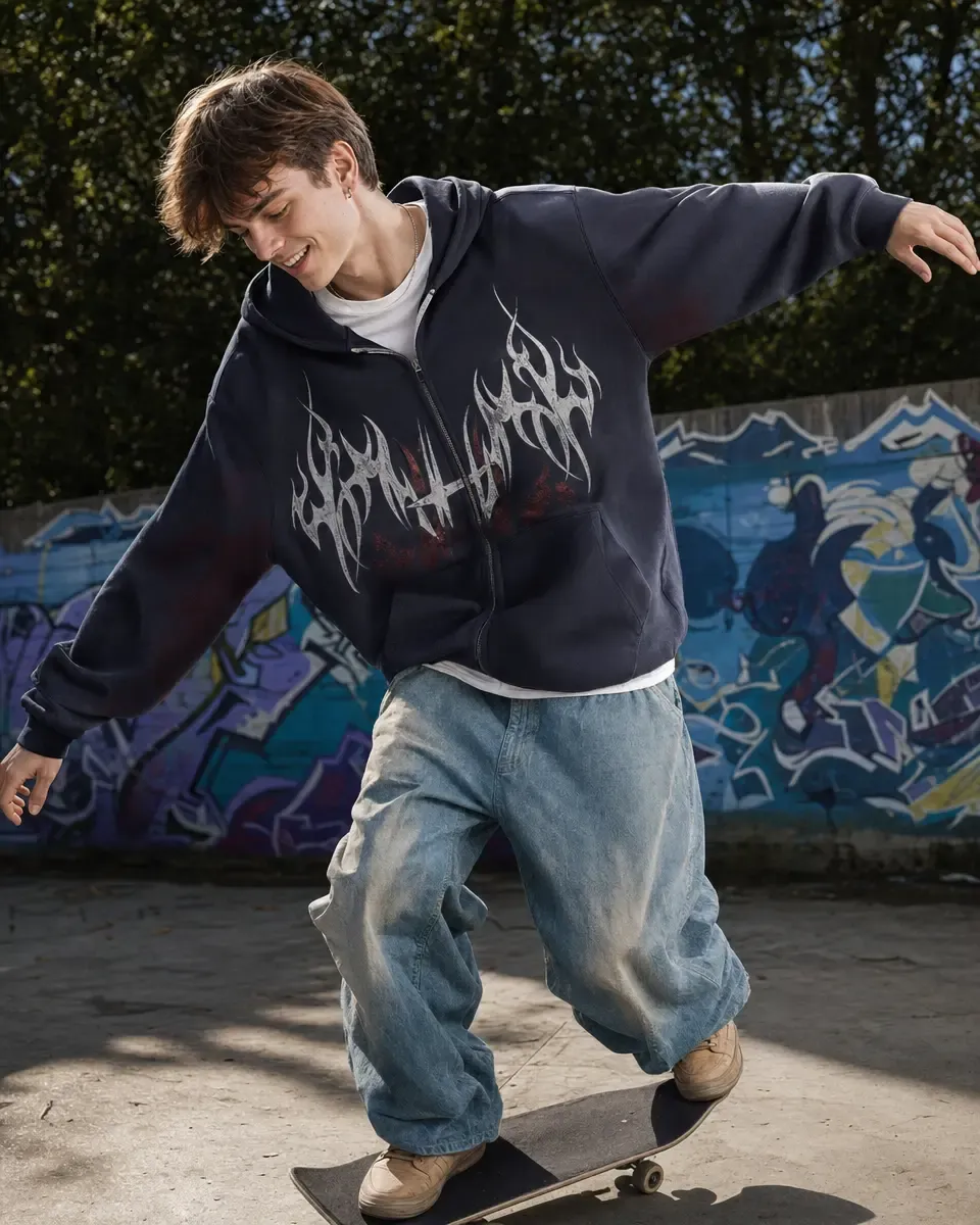Editable mockup from your own zip hoodie photo