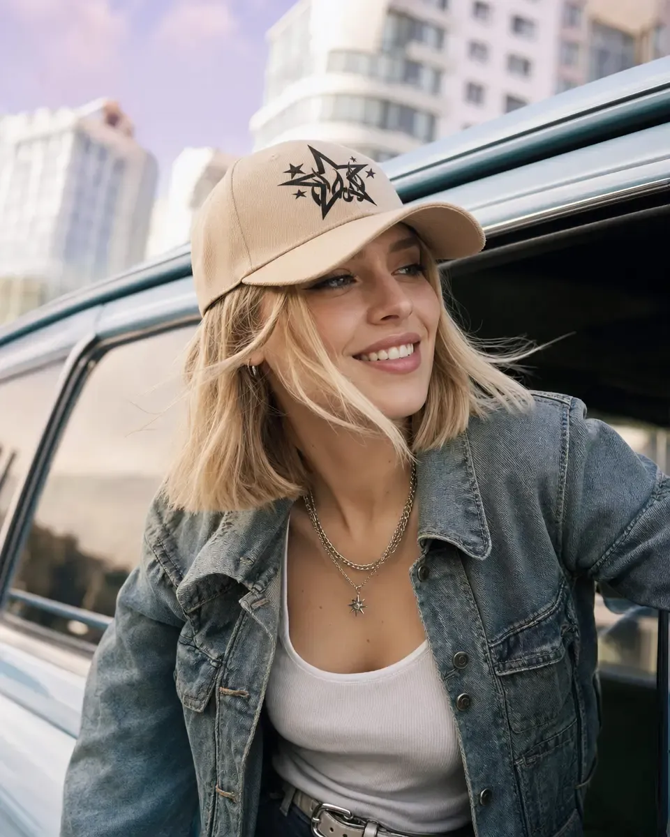 Editable mockup from your own hat photo