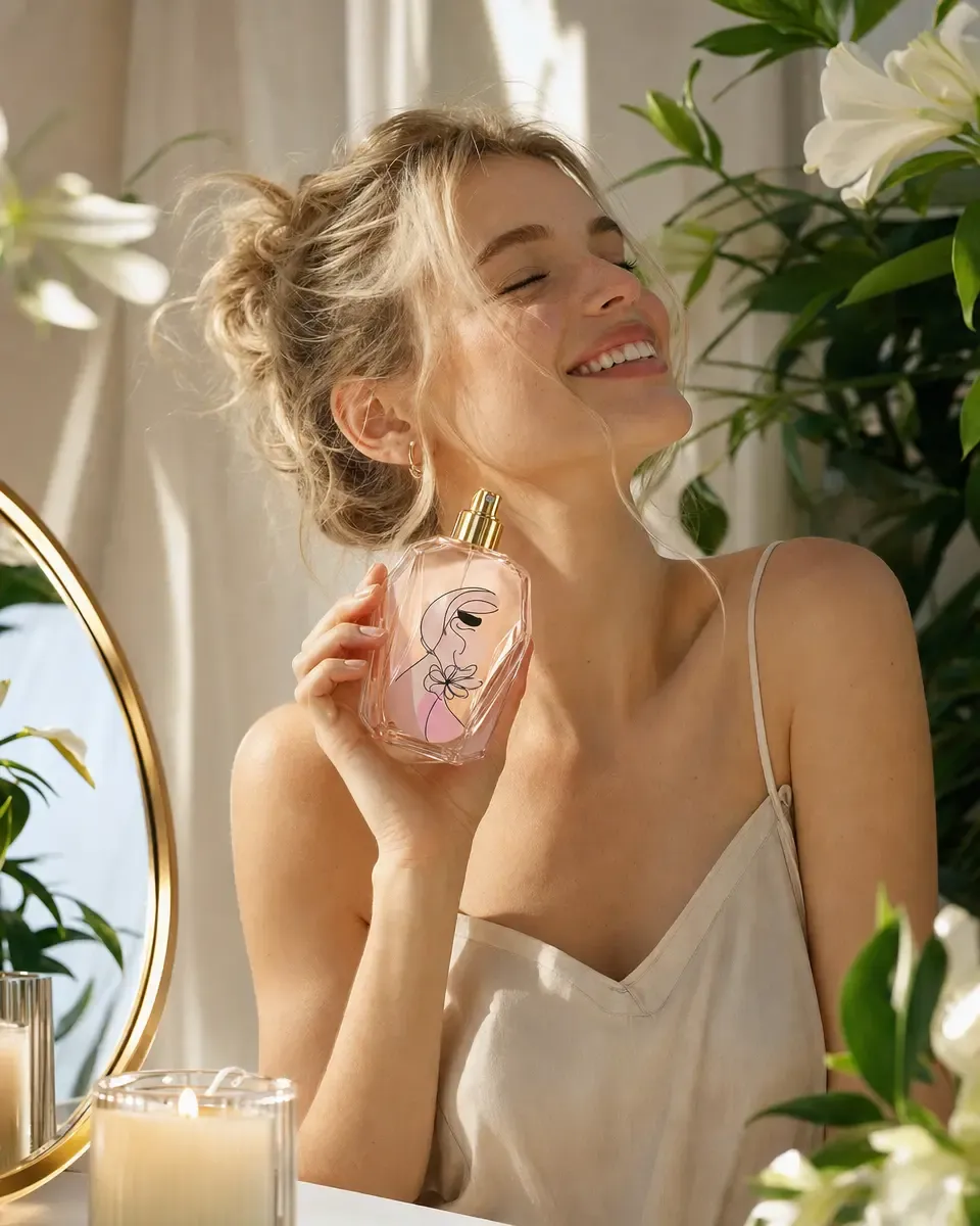 Turn your own perfume bottle into an editable mockup