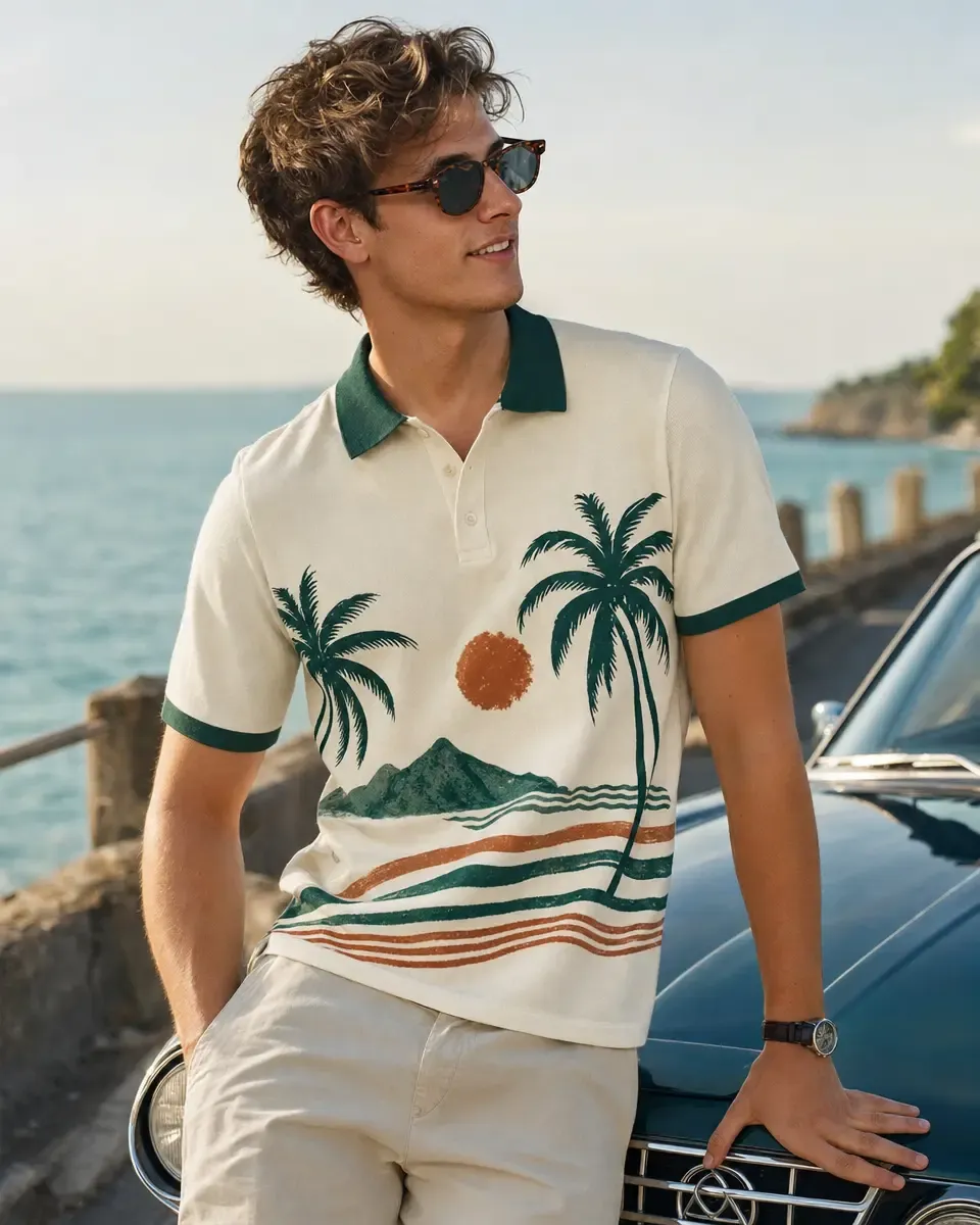 Editable mockup from your own polo photo