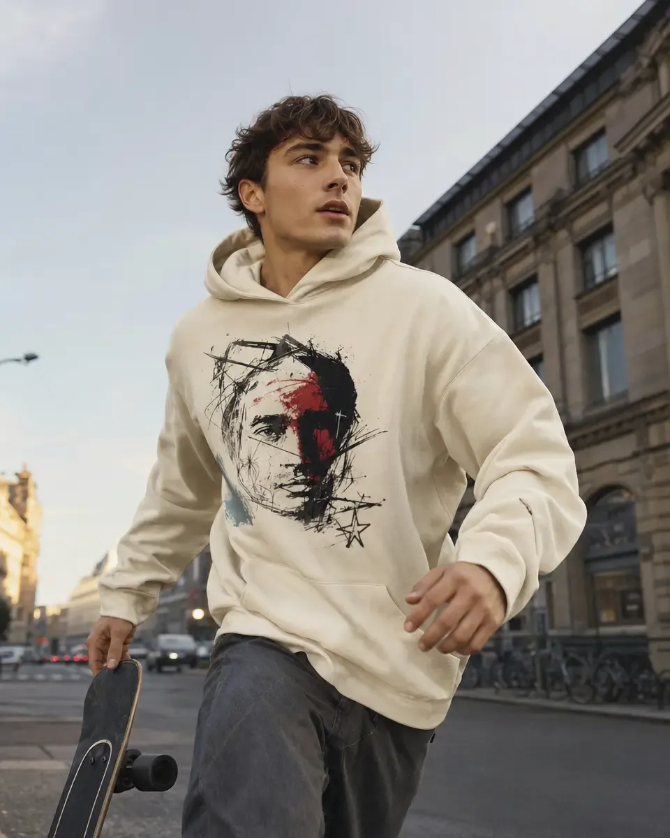 Editable mockup from your own hoodie photo
