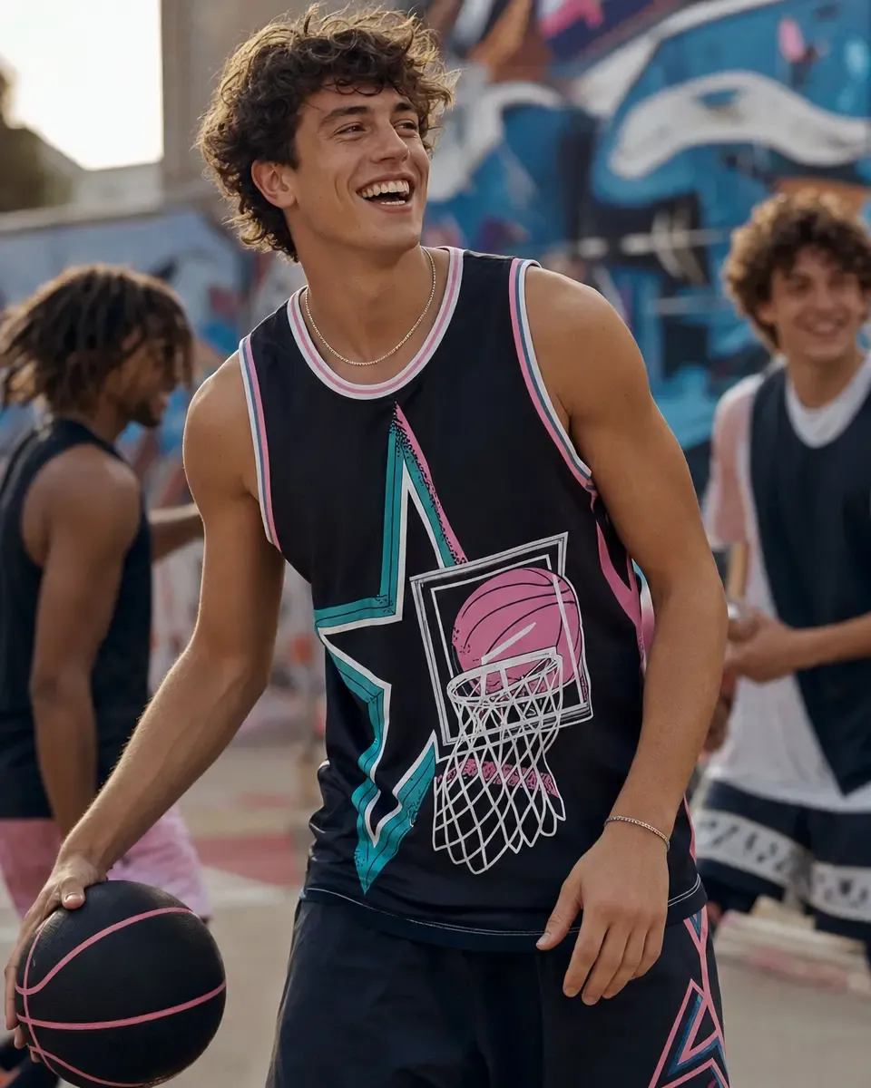 Editable mockup from your own basketball jersey photo