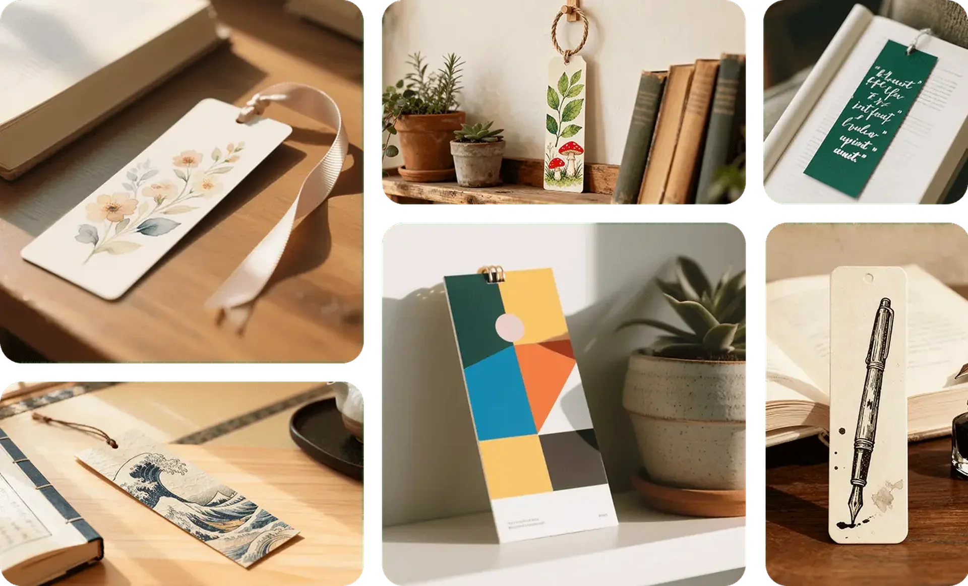Editable mockup from your own bookmark photo for Bookmark Mockup