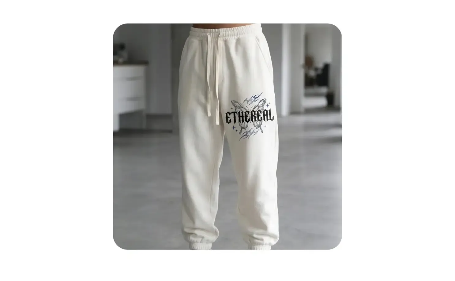 Baggy Sweatpants Mockup product-content workflow